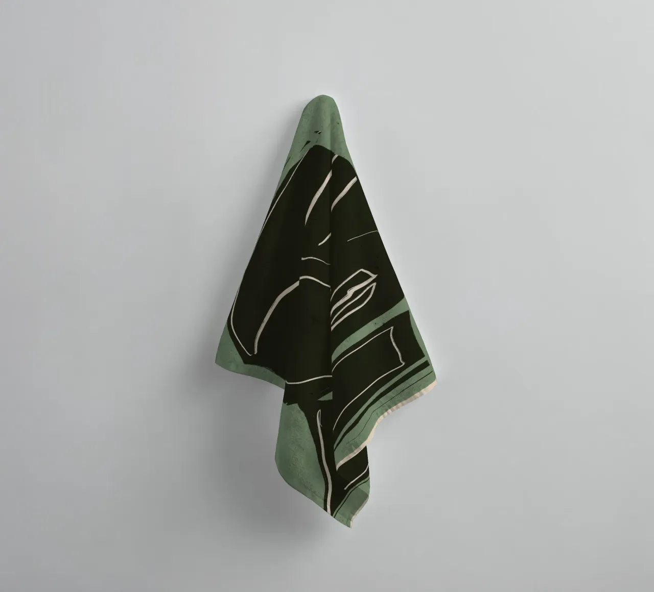 Minimal Abstract Art Face 2 towel by ThingDesign