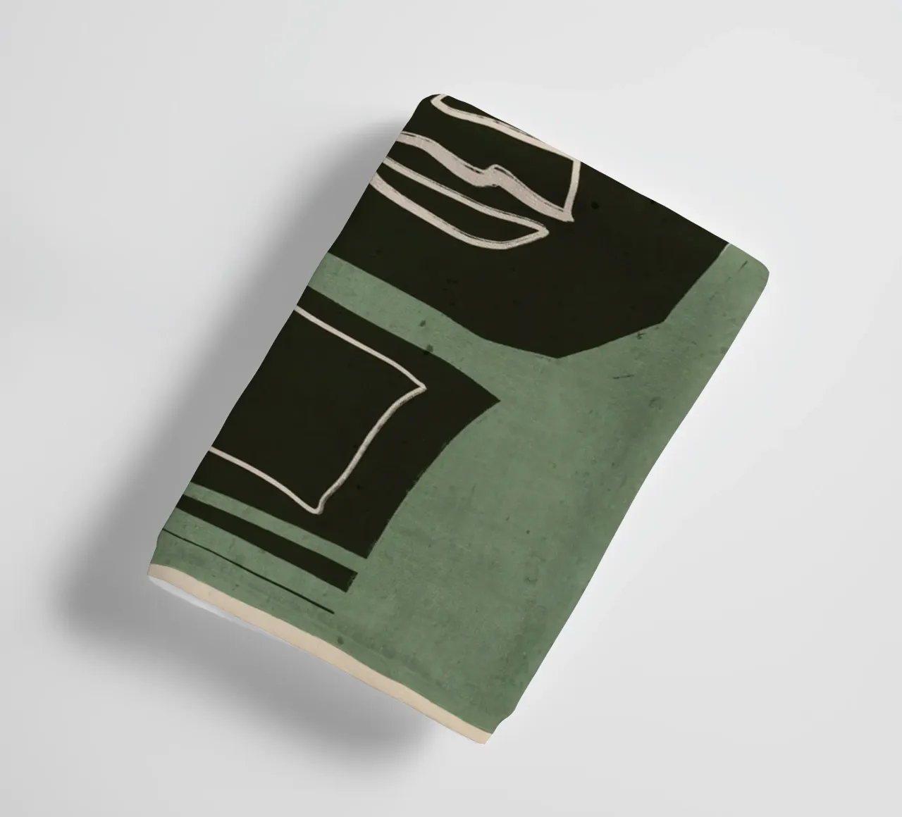 Minimal Abstract Art Face 2 towel by ThingDesign