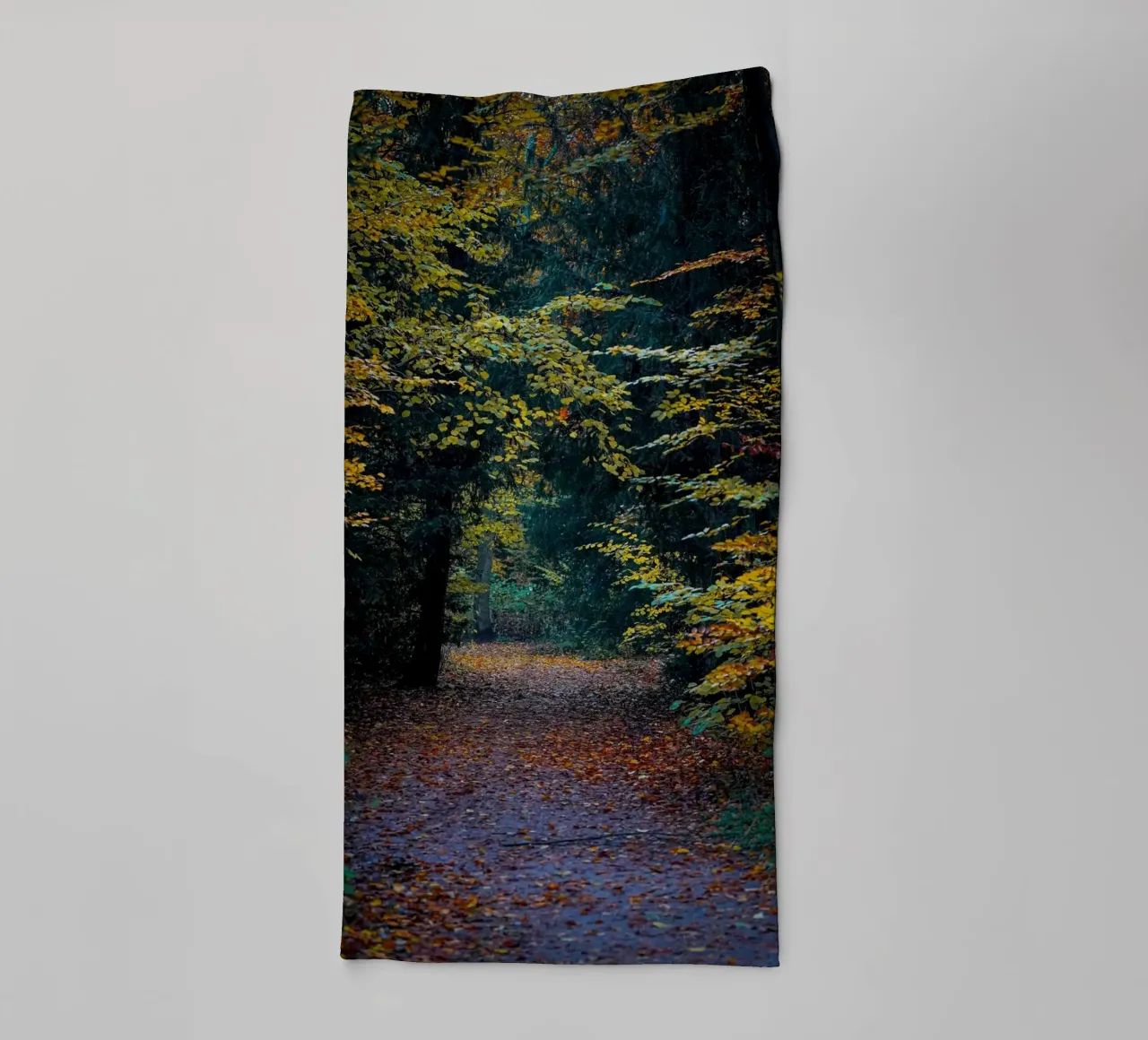 Forest pathway towel by Tom's Wildlife