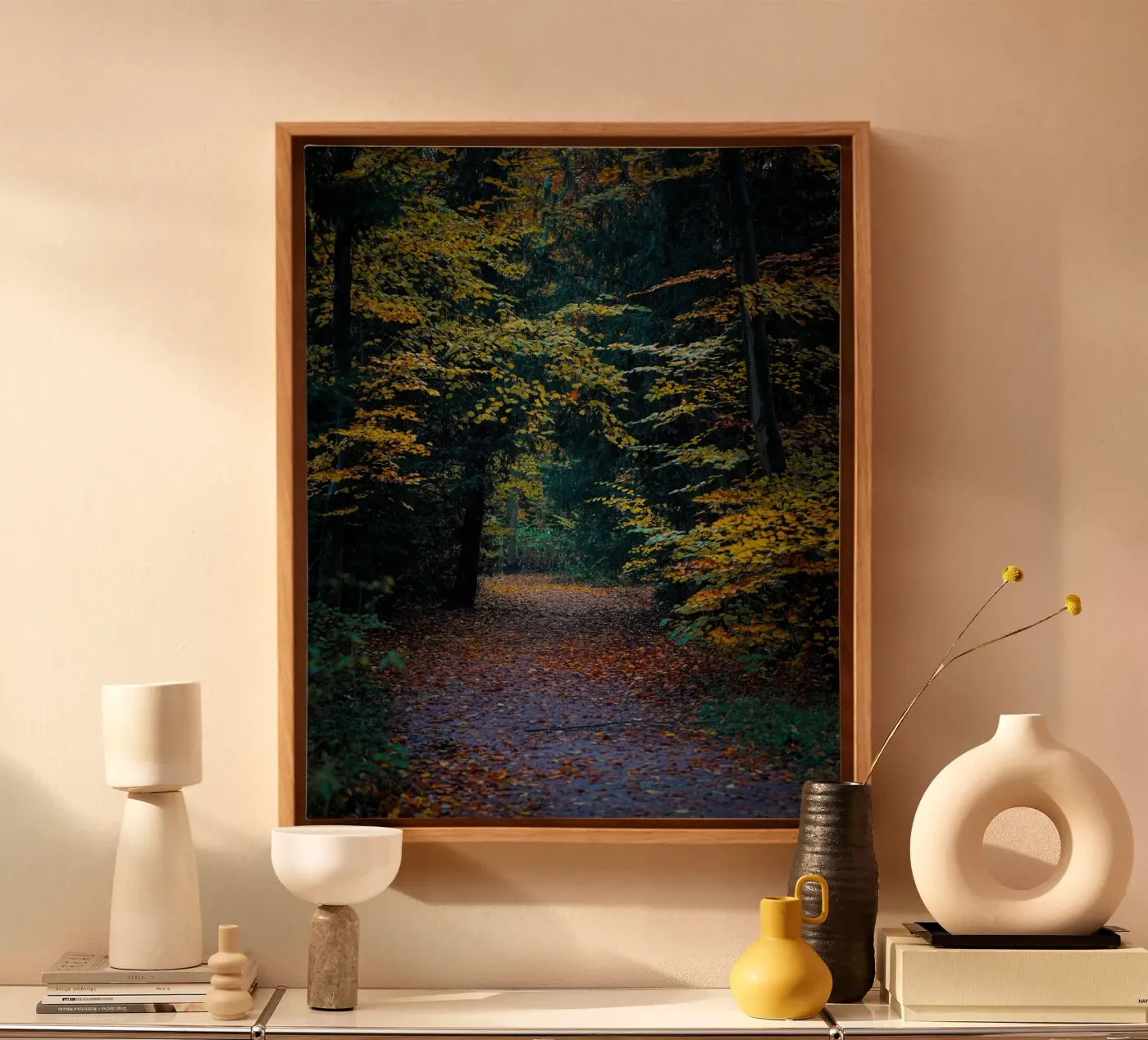 Forest pathway canvas van Tom's Wildlife