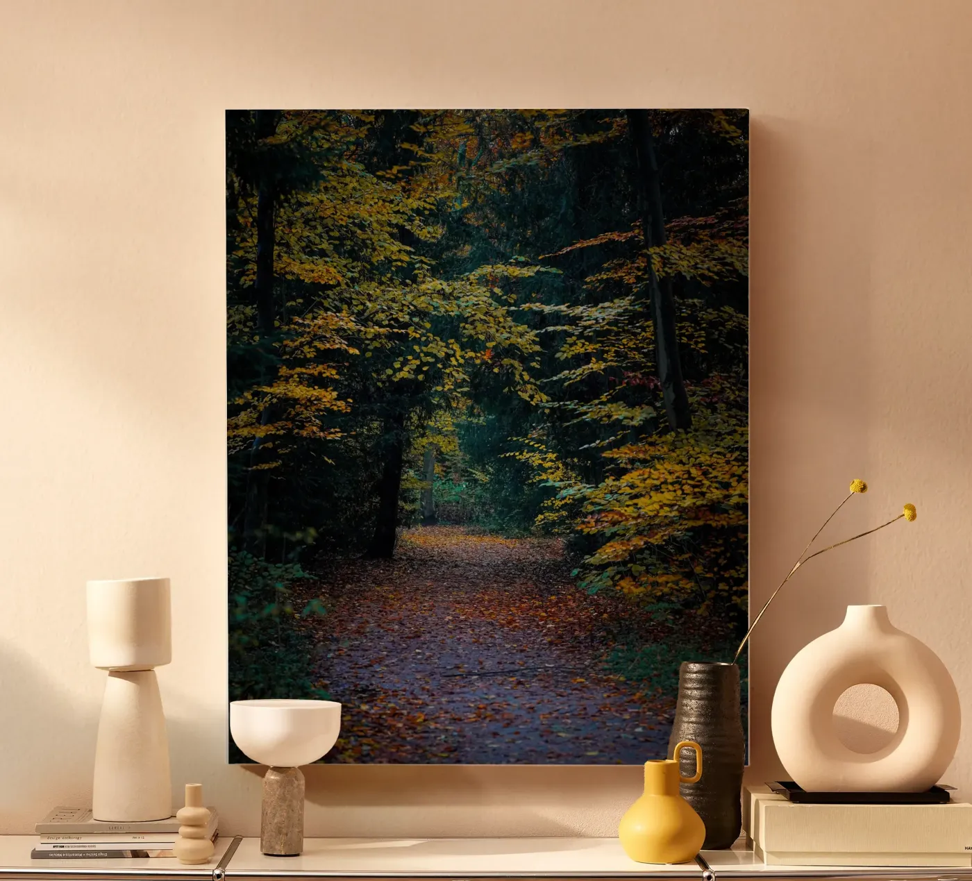 Forest pathway canvas van Tom's Wildlife