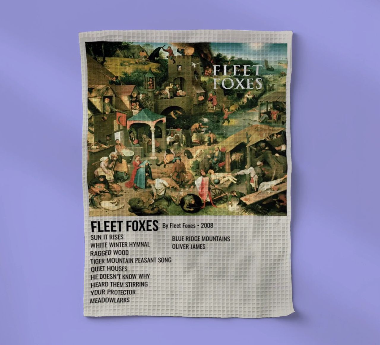 FLEET FOXES By Fleet Foxes - 2008 torchon de SoundStudio
