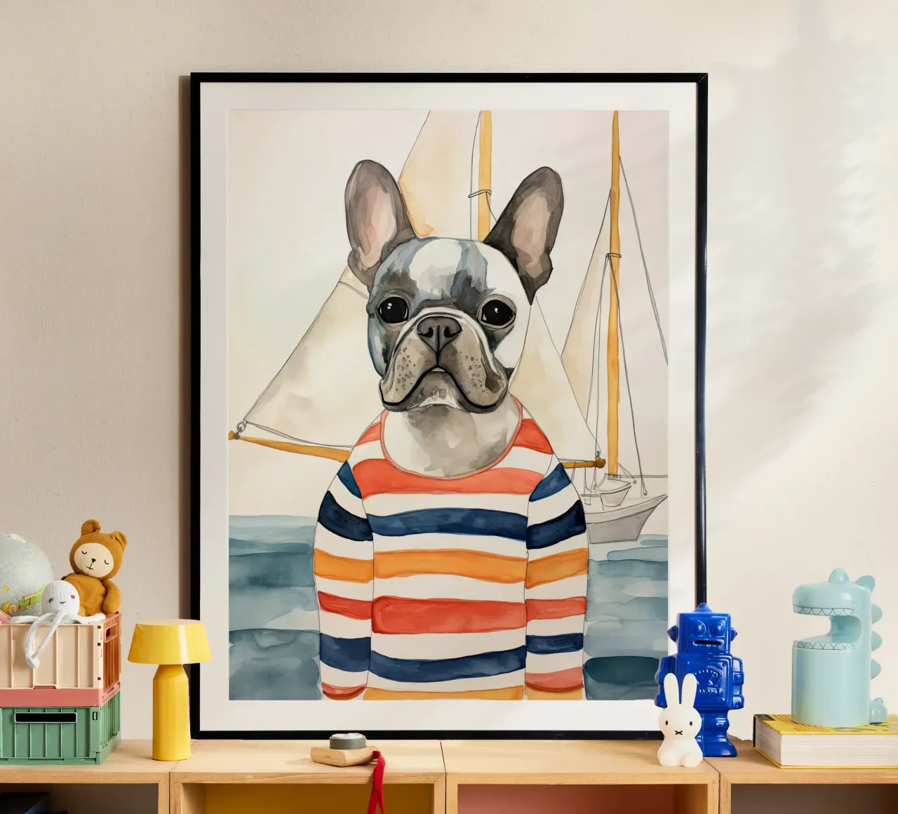 Bulldog francese carta hahnemühle da DaarbyN