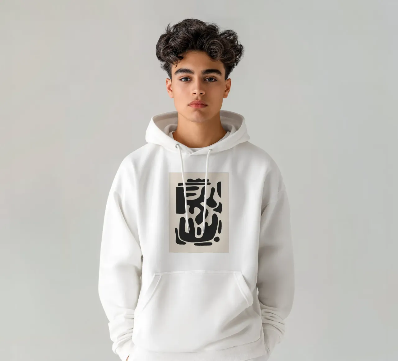 Formas mínimas abstractas modernas a1 sudadera con capucha de ThingDesign