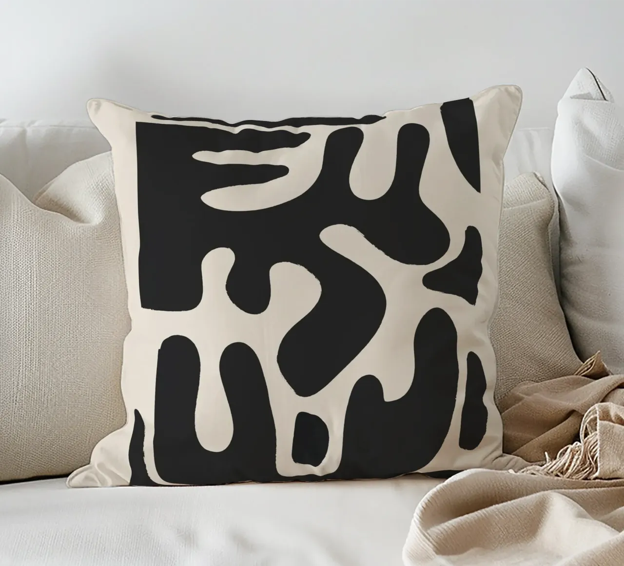 Forme astratte moderne e minimali a1 cuscino da ThingDesign