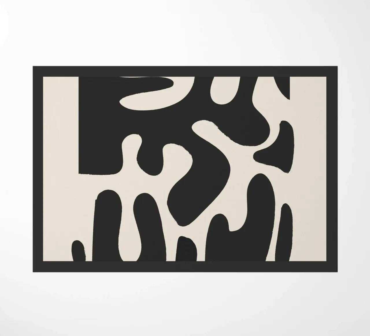 Modern Abstract Minimal Shapes a1 doormat by ThingDesign