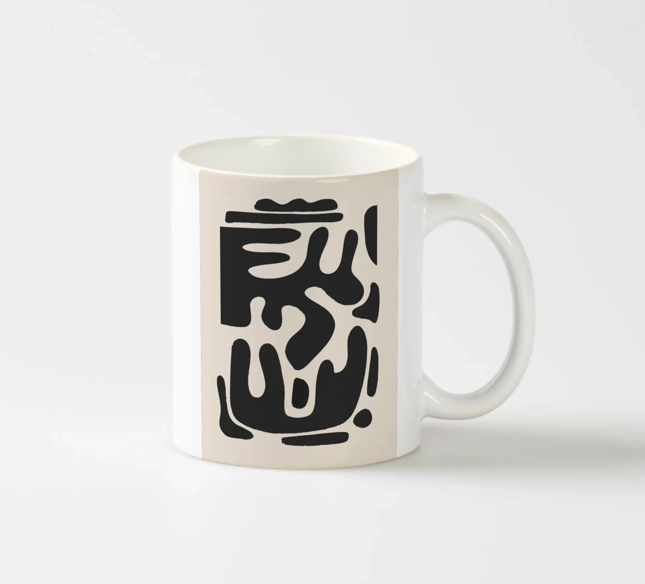 Forme astratte moderne e minimali a1 tazza in ceramica da ThingDesign