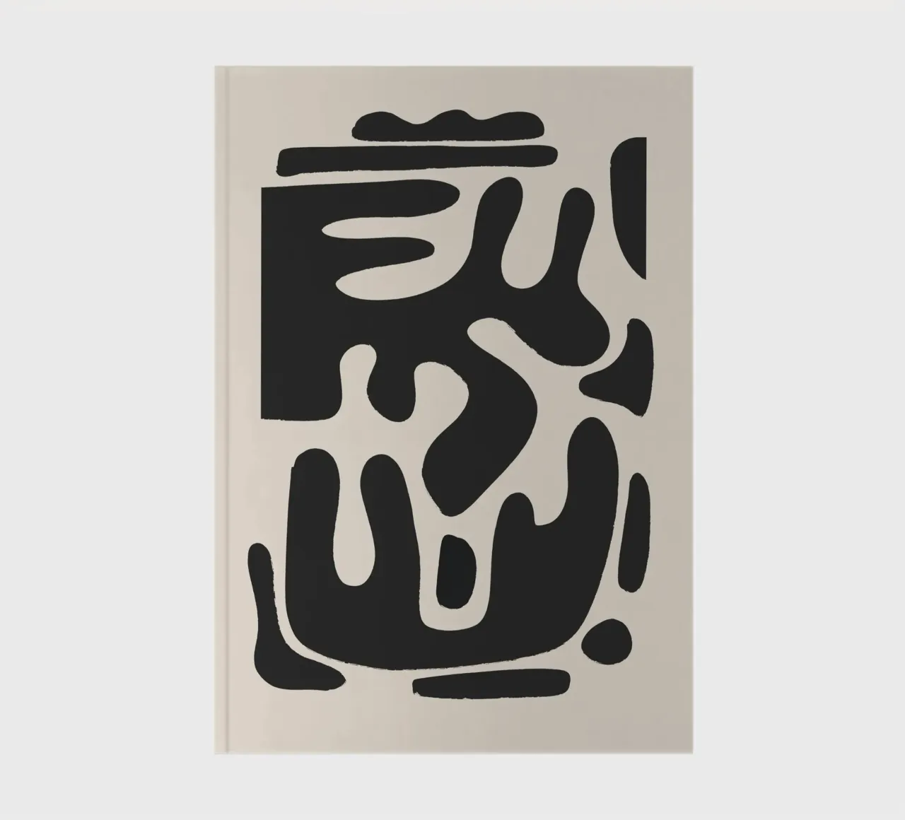 Modern Abstract Minimal Shapes a1 notebook by ThingDesign