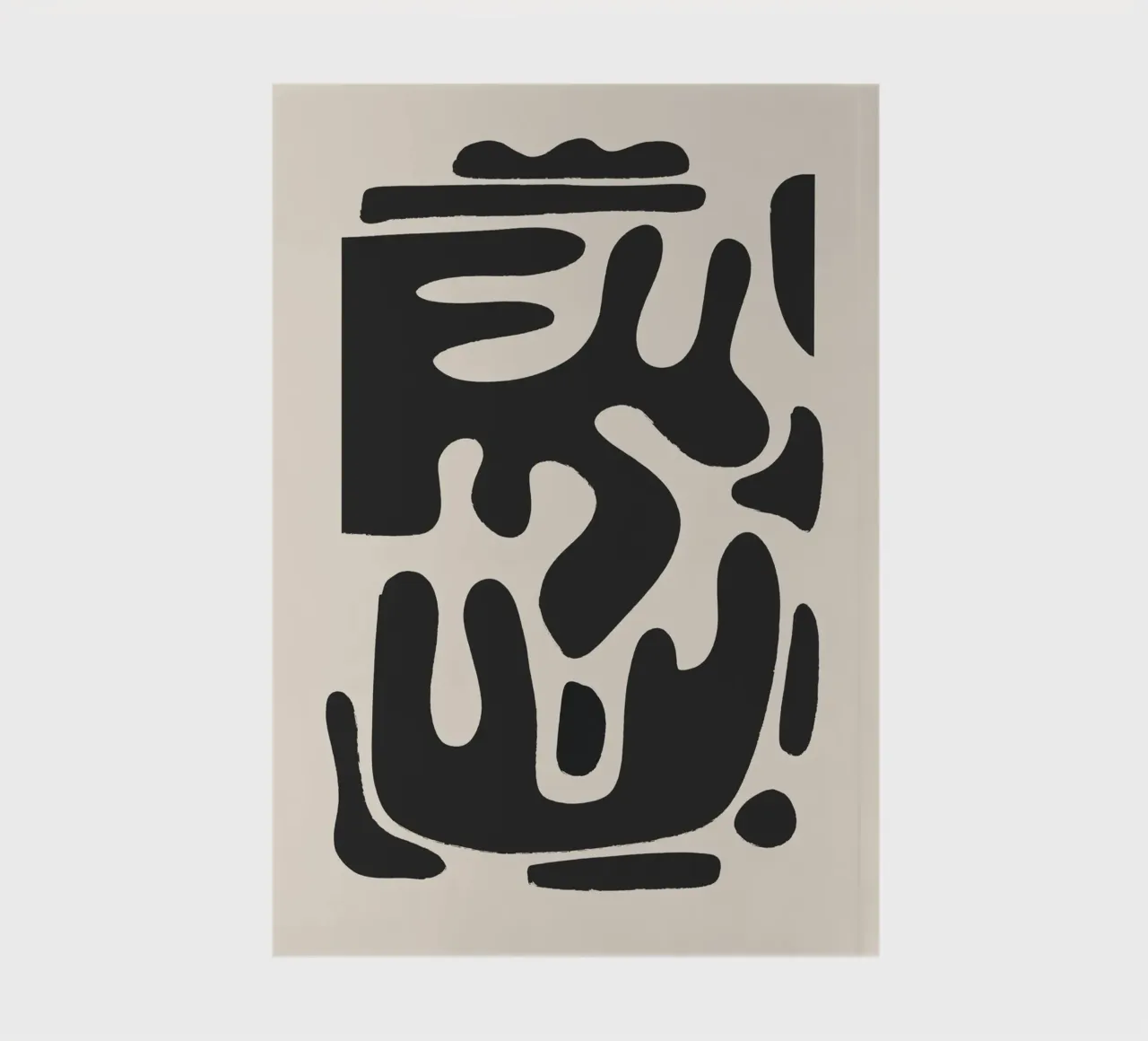 Modern Abstract Minimal Shapes a1 notebook by ThingDesign