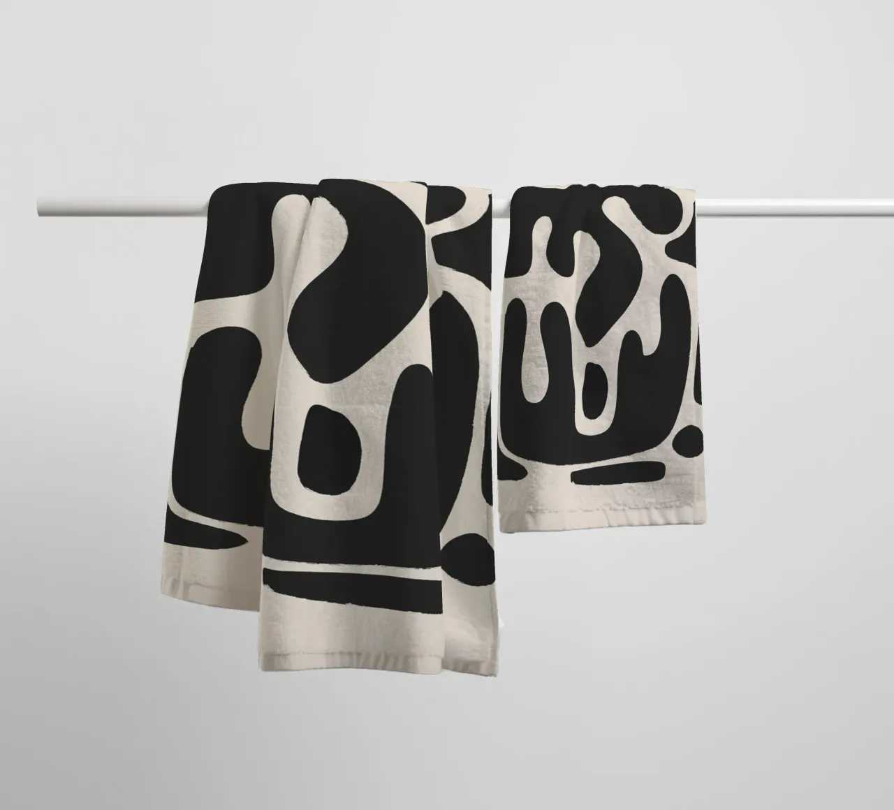 Modern Abstract Minimal Shapes a1 towel by ThingDesign