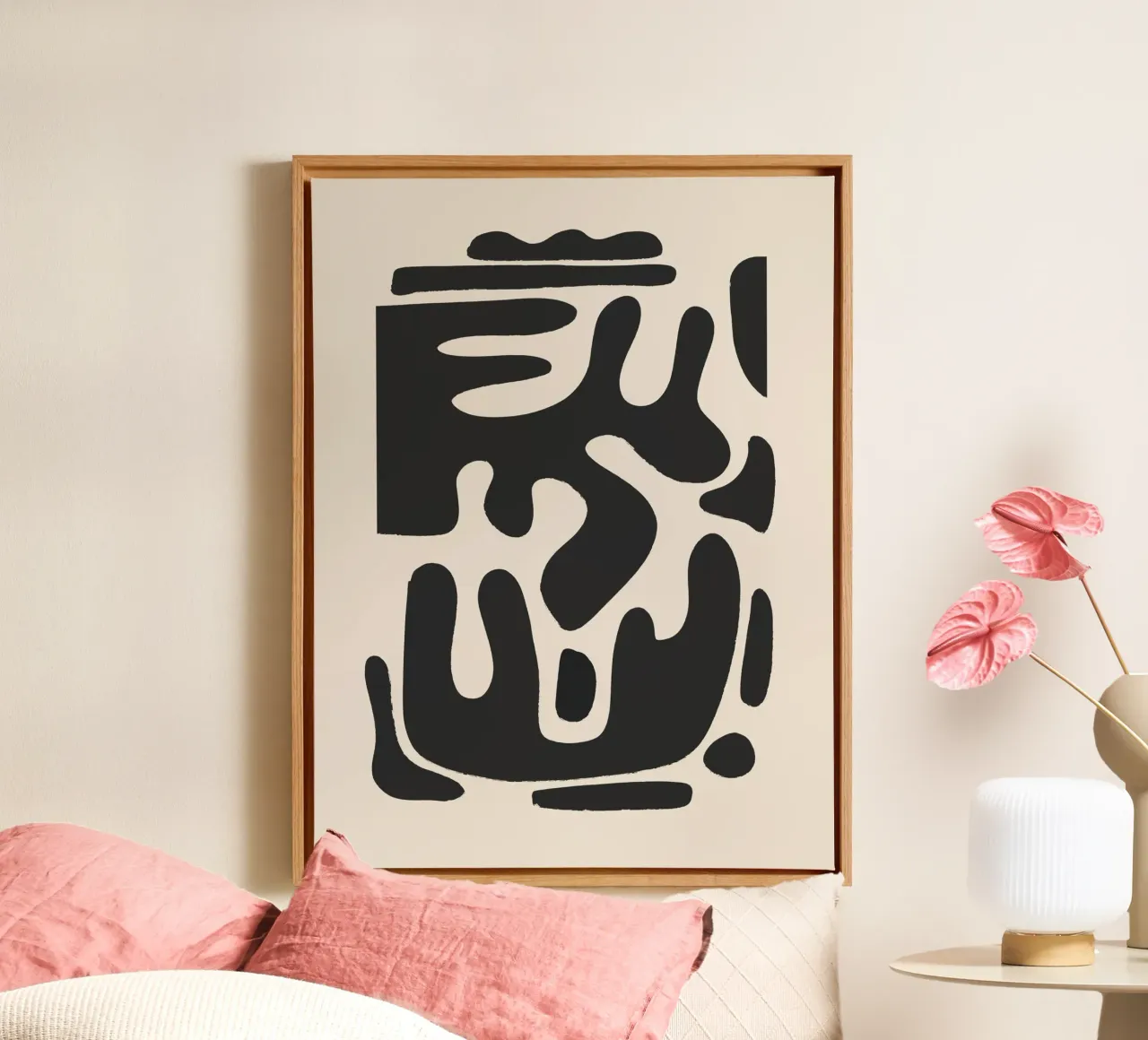 Moderne abstrakte minimale Formen a1 Leinwand von ThingDesign