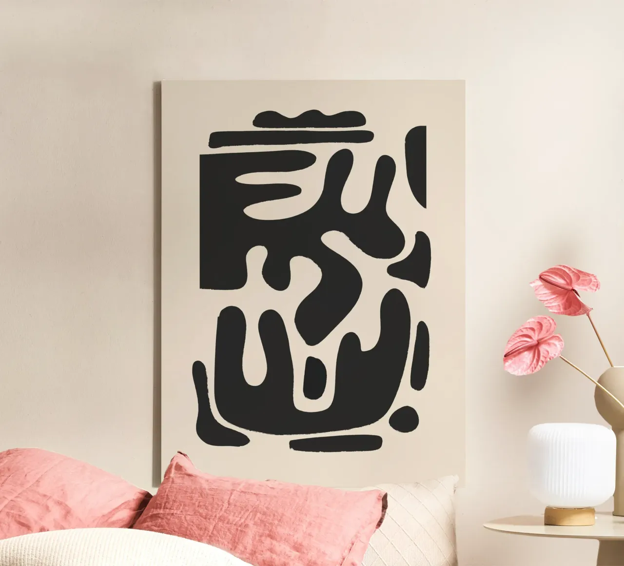 Modern Abstract Minimal Shapes a1 canvas by ThingDesign