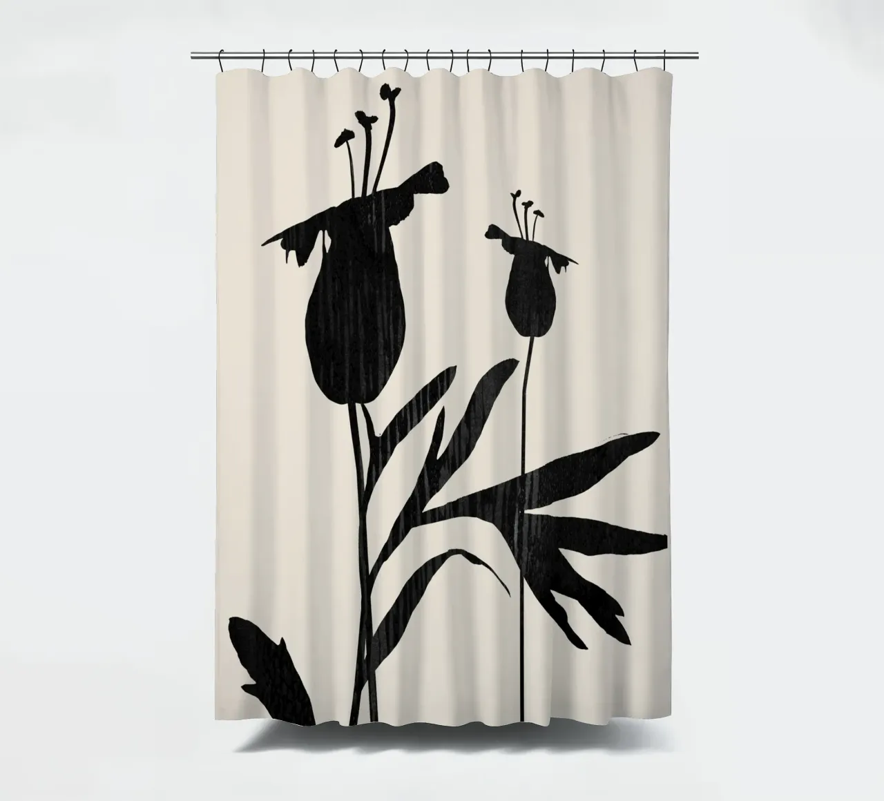 Abstrakte Kunst Minimal Pflanze a1 Duschvorhang von ThingDesign