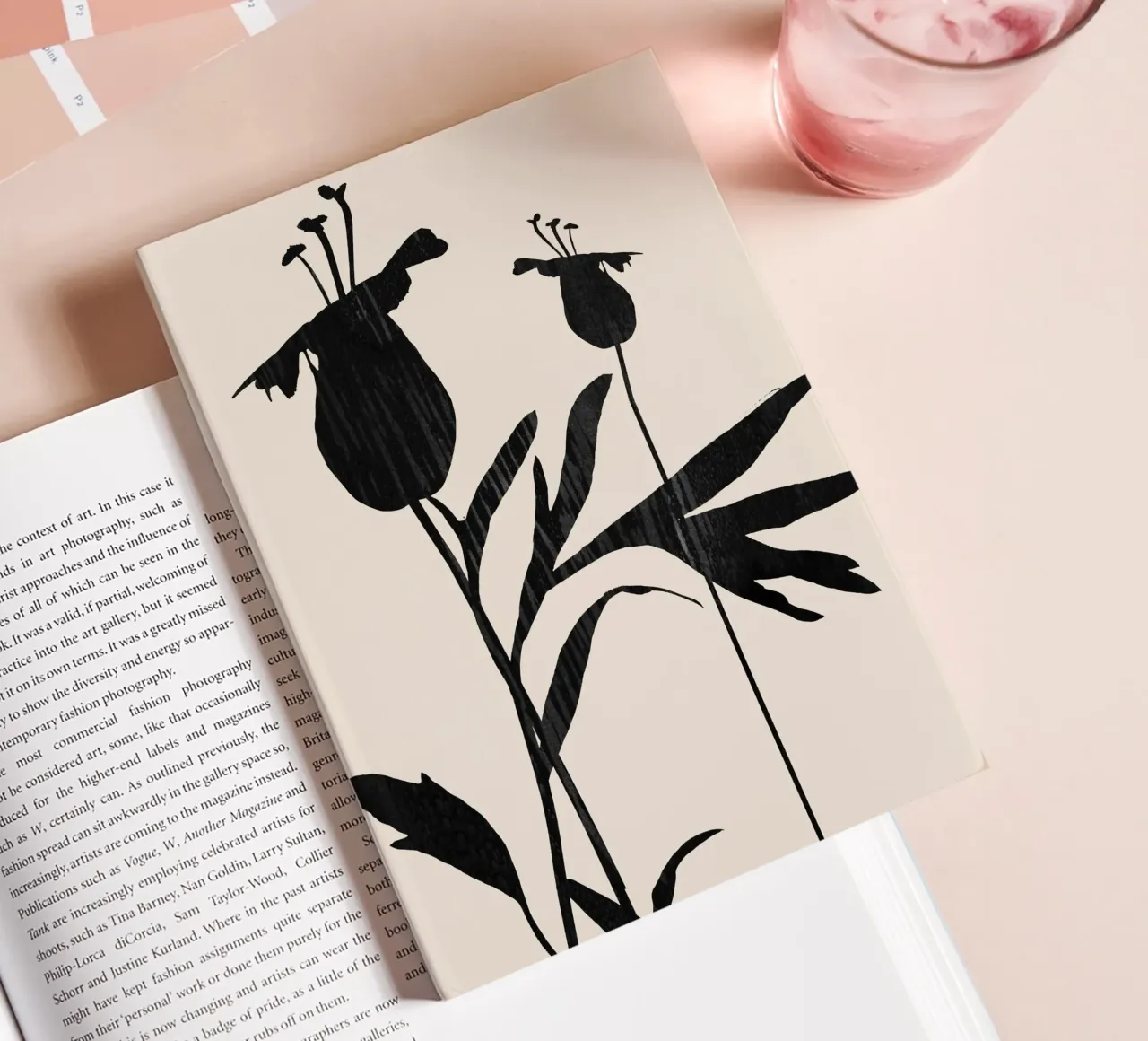 Abstract Art Minimal Plant a1 notebook by ThingDesign