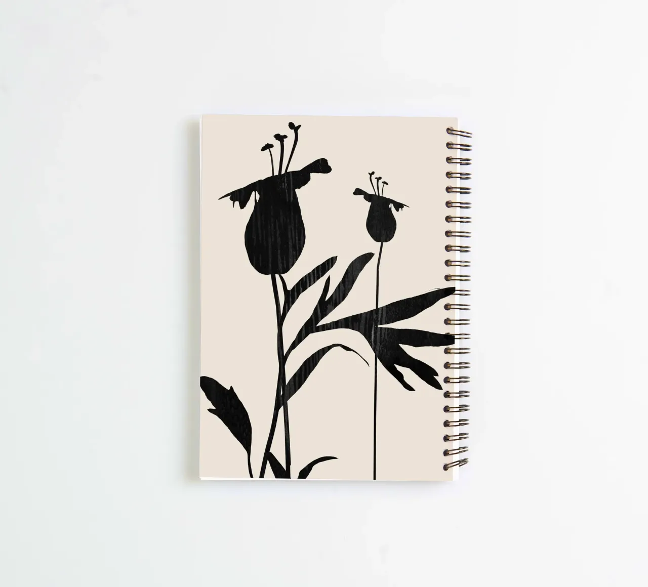 Abstract Art Minimal Plant a1 spiral notebook by ThingDesign