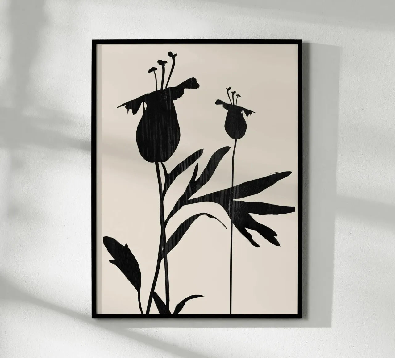 Abstrakte Kunst Minimal Pflanze a1 Hahnemühle von ThingDesign