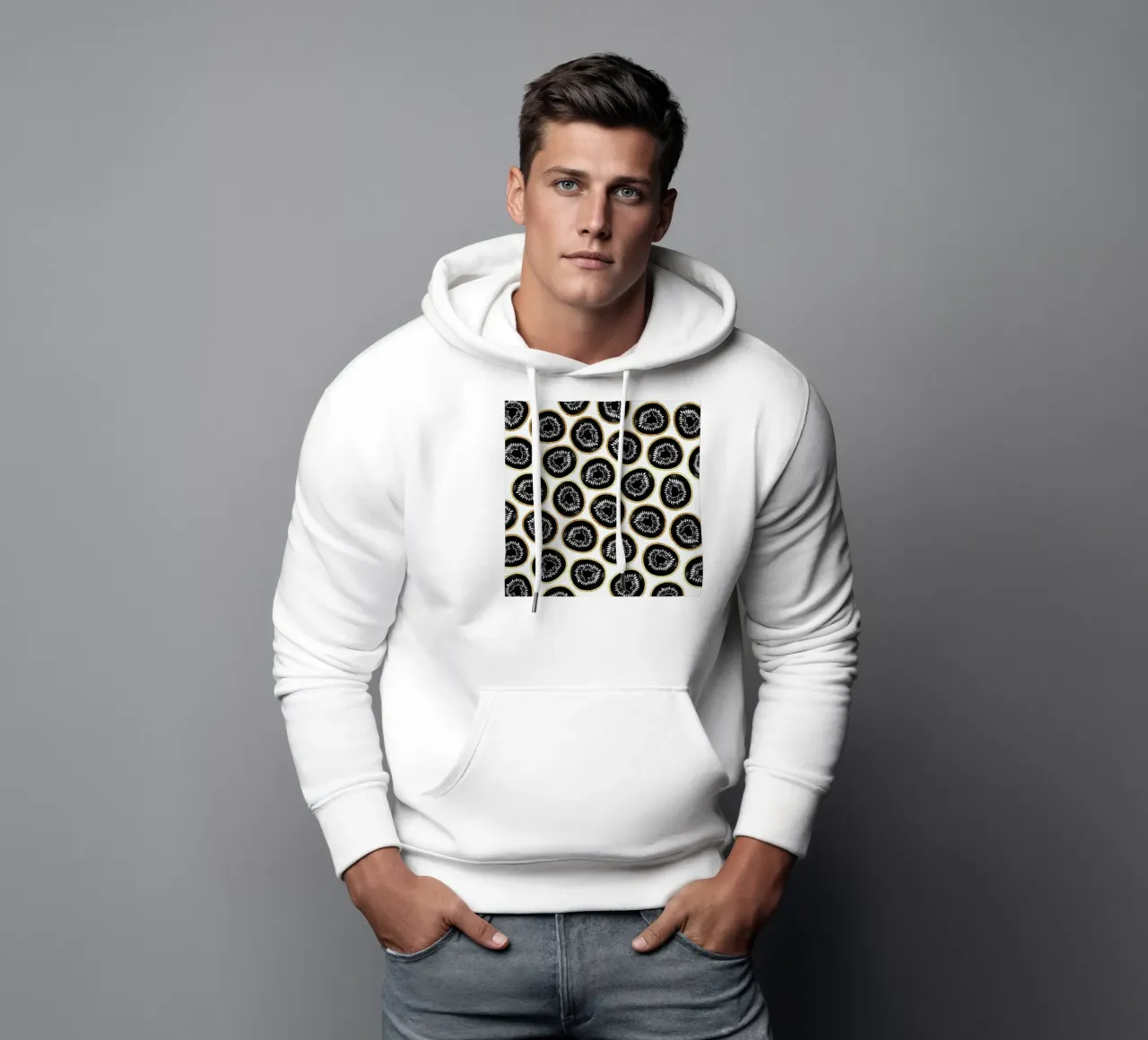 Kiwi Pattern hoodie van Elisabeth Fredriksson