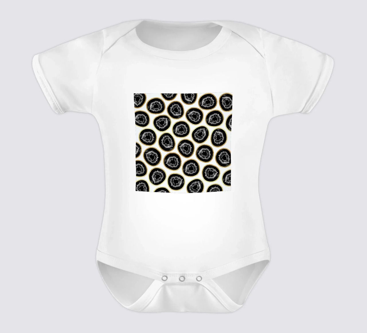 Kiwi Pattern body neonato maniche corte da Elisabeth Fredriksson