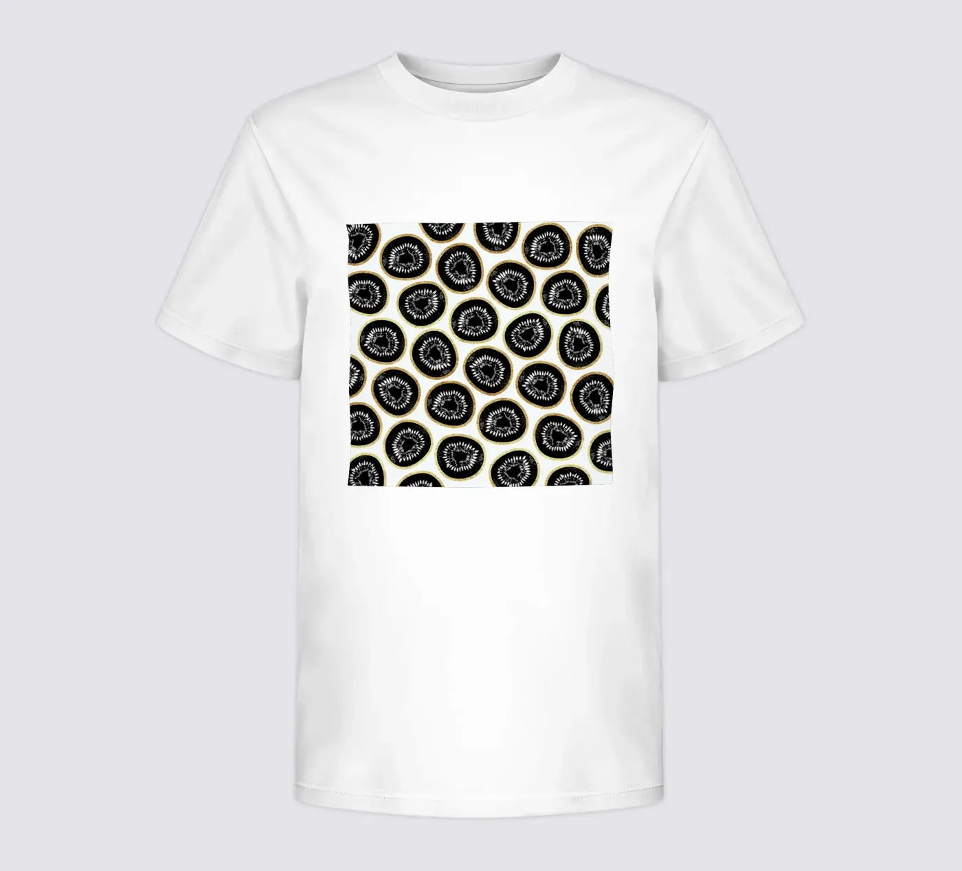 Kiwi Pattern kids t-shirt by Elisabeth Fredriksson
