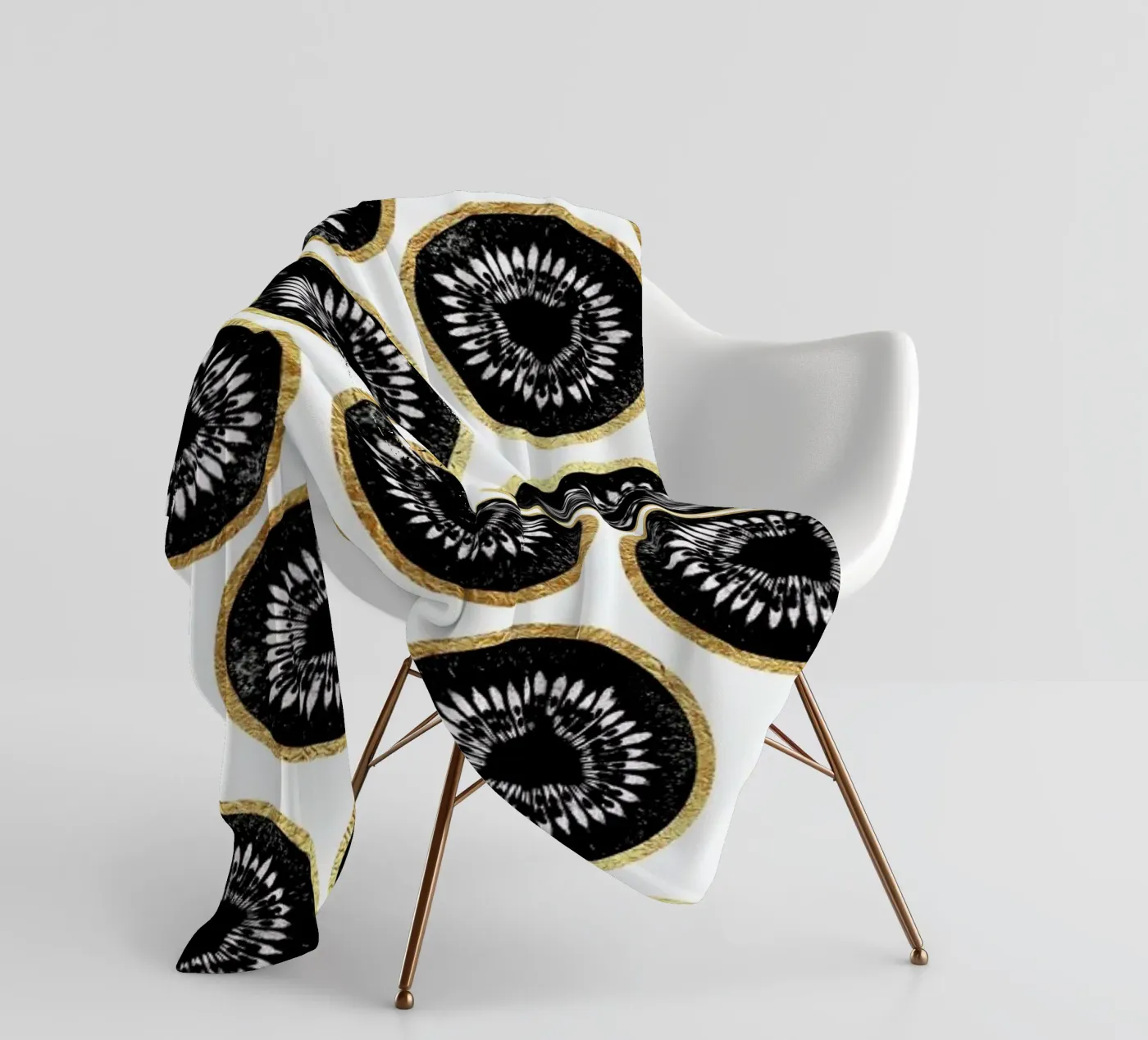 Kiwi Pattern plaid polaire de Elisabeth Fredriksson