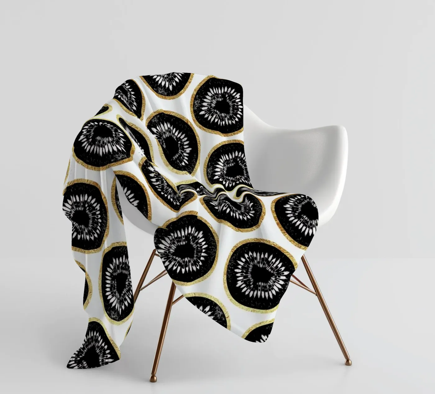 Kiwi Pattern plaid polaire de Elisabeth Fredriksson