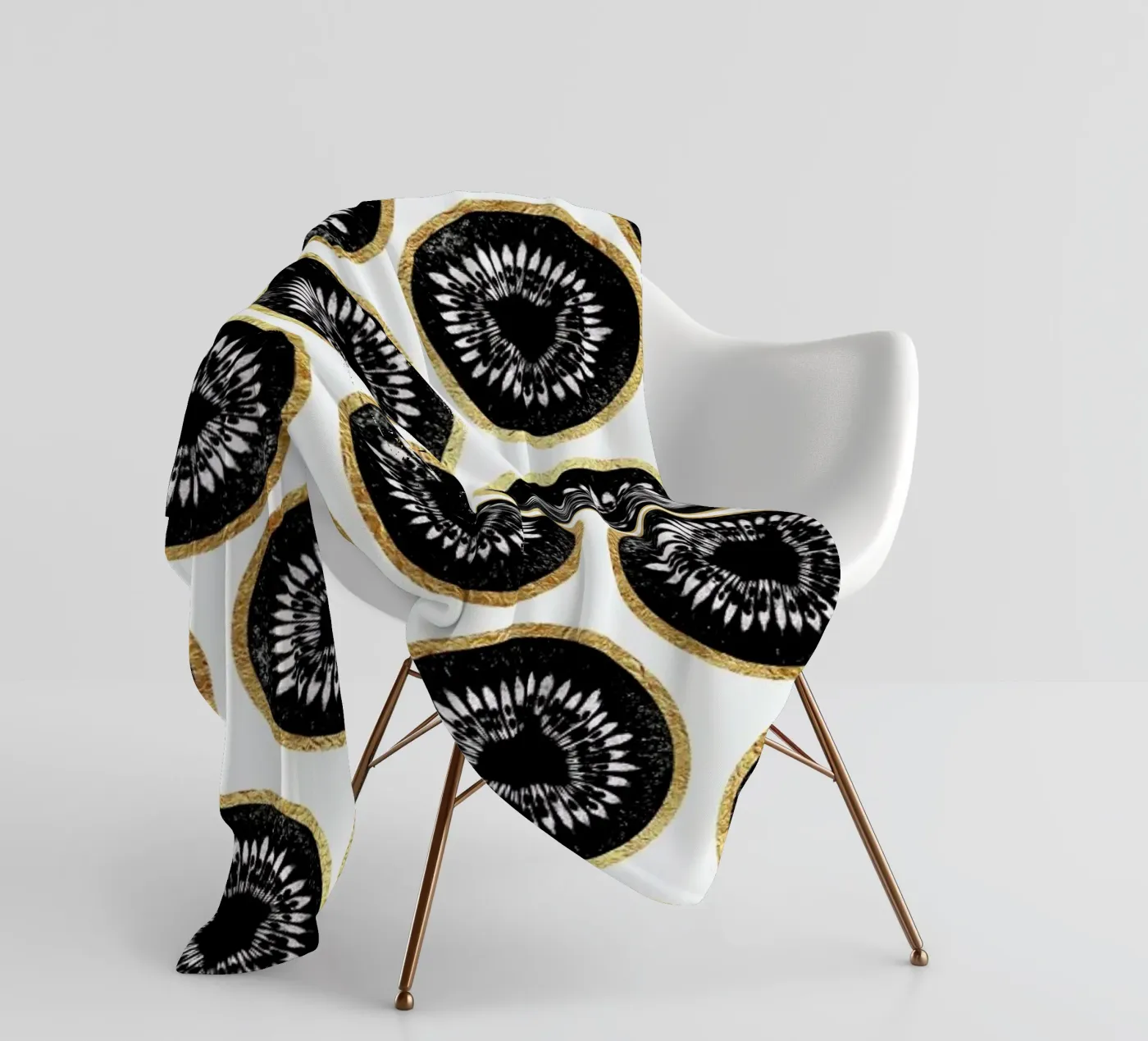 Kiwi Pattern plaid polaire de Elisabeth Fredriksson