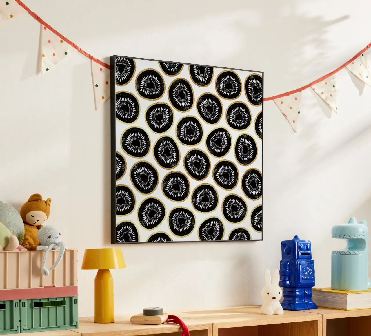 Kiwi Pattern alluminio dibond da Elisabeth Fredriksson