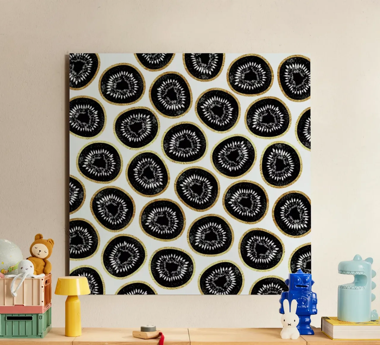 Kiwi Pattern alluminio dibond da Elisabeth Fredriksson