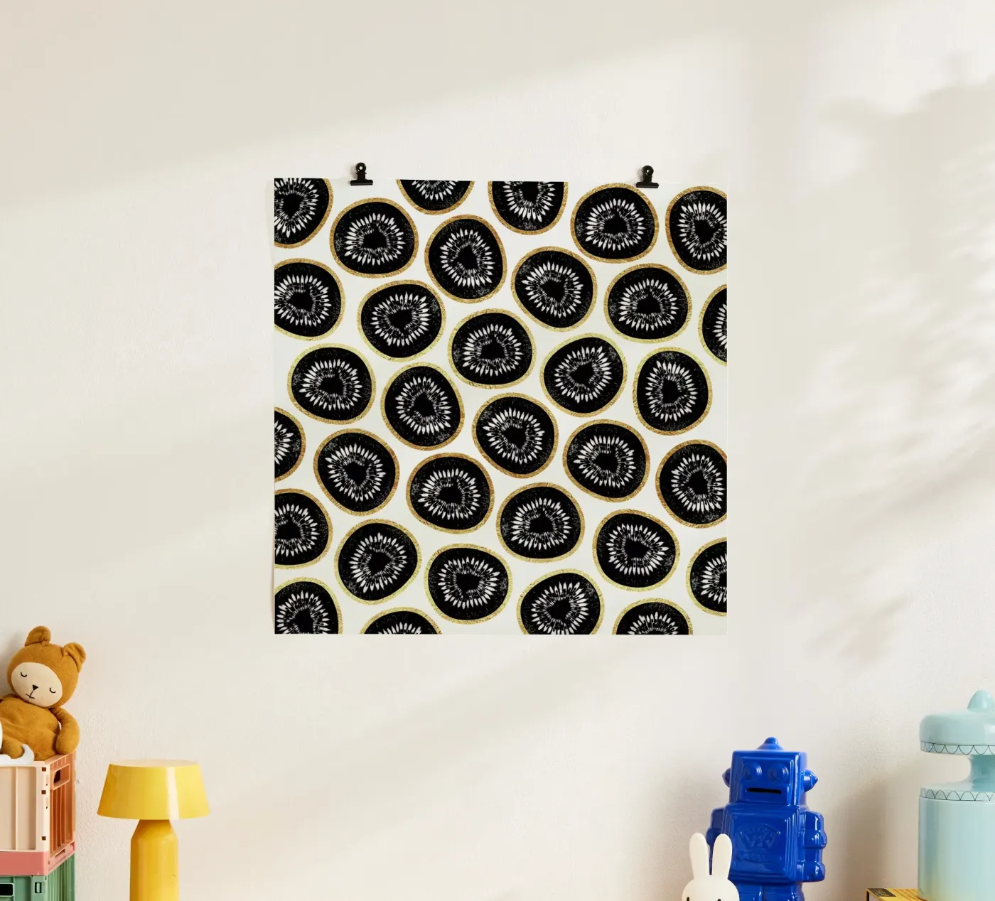Kiwi Pattern poster van Elisabeth Fredriksson