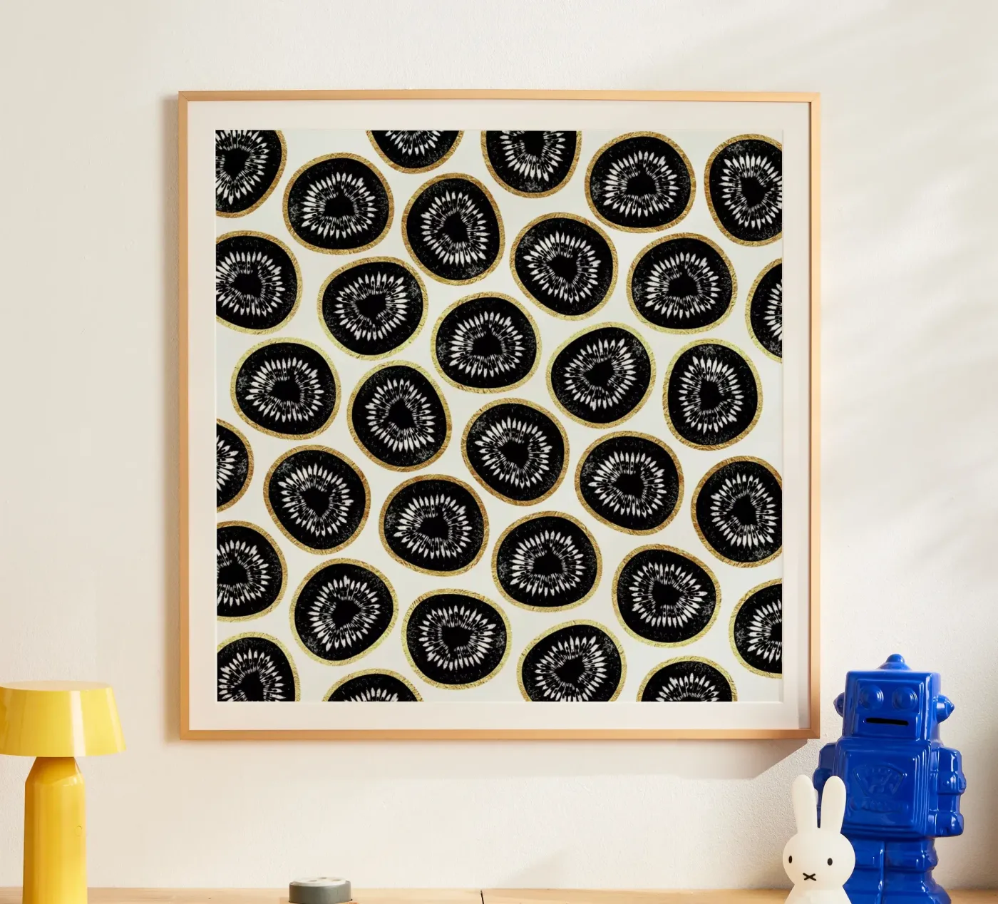 Kiwi Pattern poster van Elisabeth Fredriksson