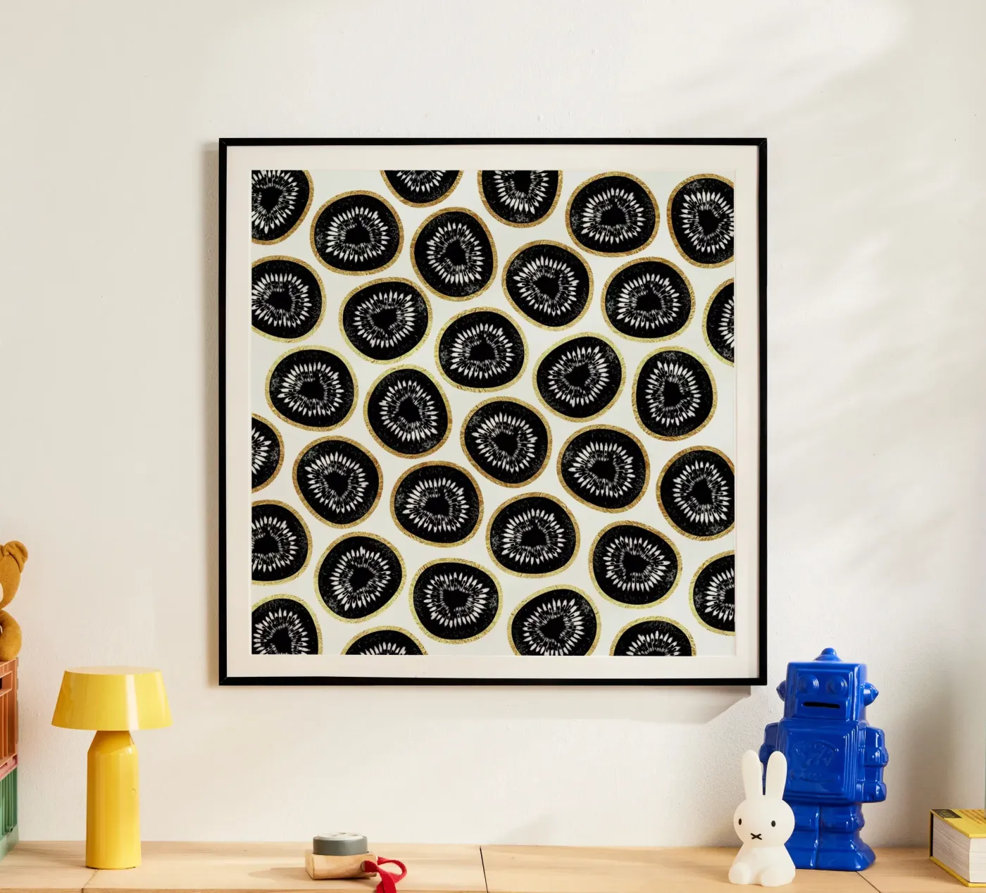 Kiwi Pattern poster van Elisabeth Fredriksson