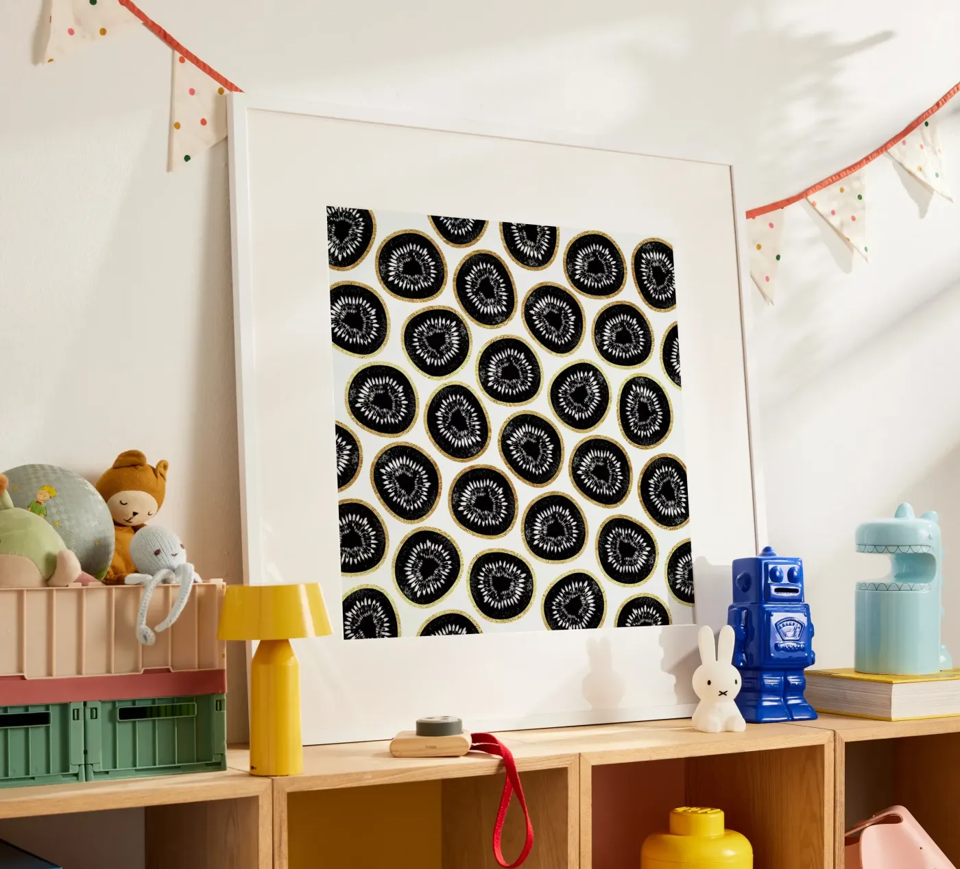 Kiwi Pattern poster van Elisabeth Fredriksson