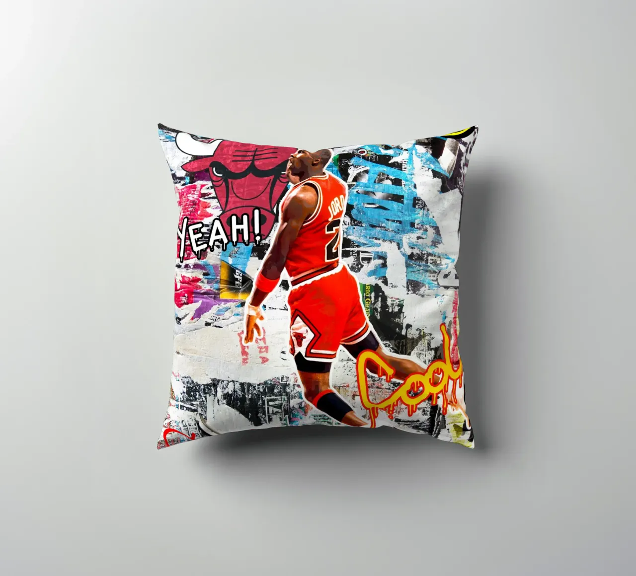 Michael Jordan Chicago Bulls cuscino da tenten
