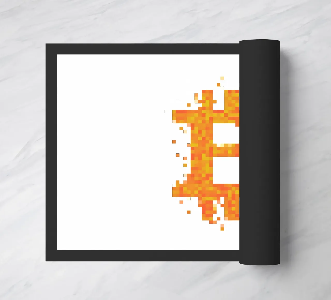 BTC_Pixel_Dark Orange zerbino da Crypto_Jungle