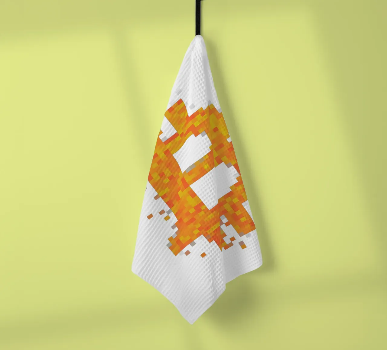 BTC_Pixel_Dark Orange canovaccio da cucina da Crypto_Jungle