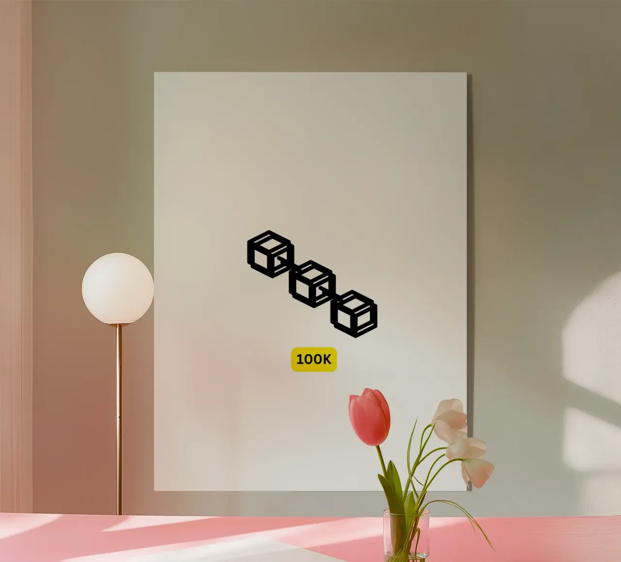 Blocks_BTC 100K plexiglass da Crypto_Jungle