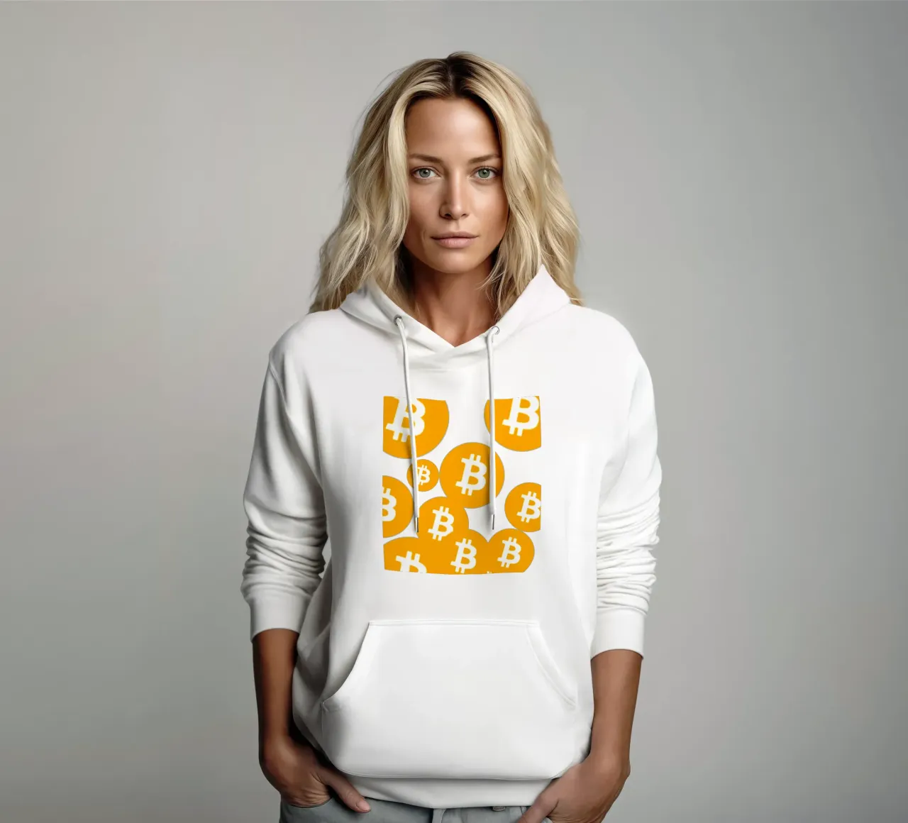 Bitcoin Rain_I felpa con cappuccio da Crypto_Jungle