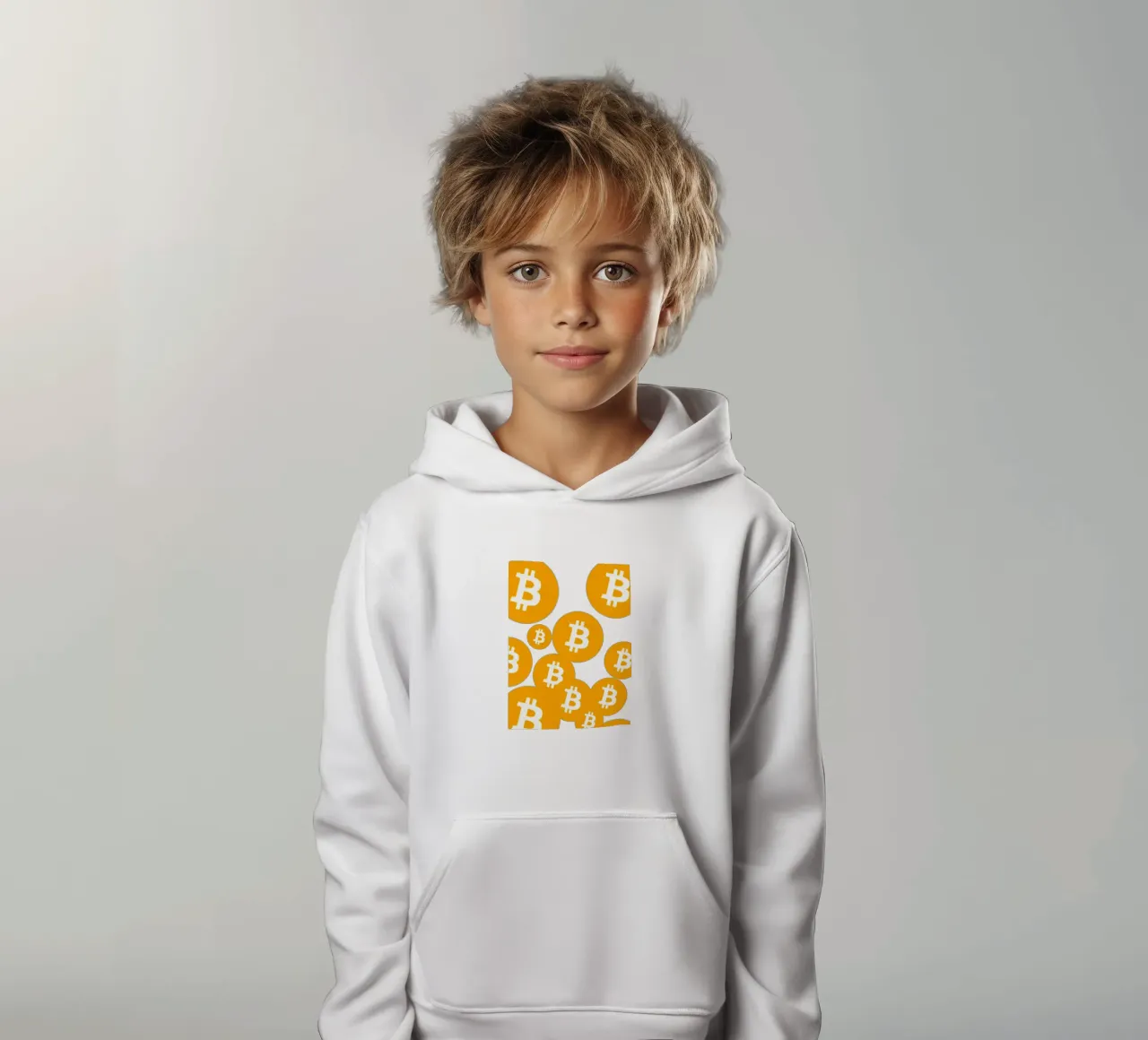 Bitcoin Rain_I felpa bambino con cappuccio da Crypto_Jungle