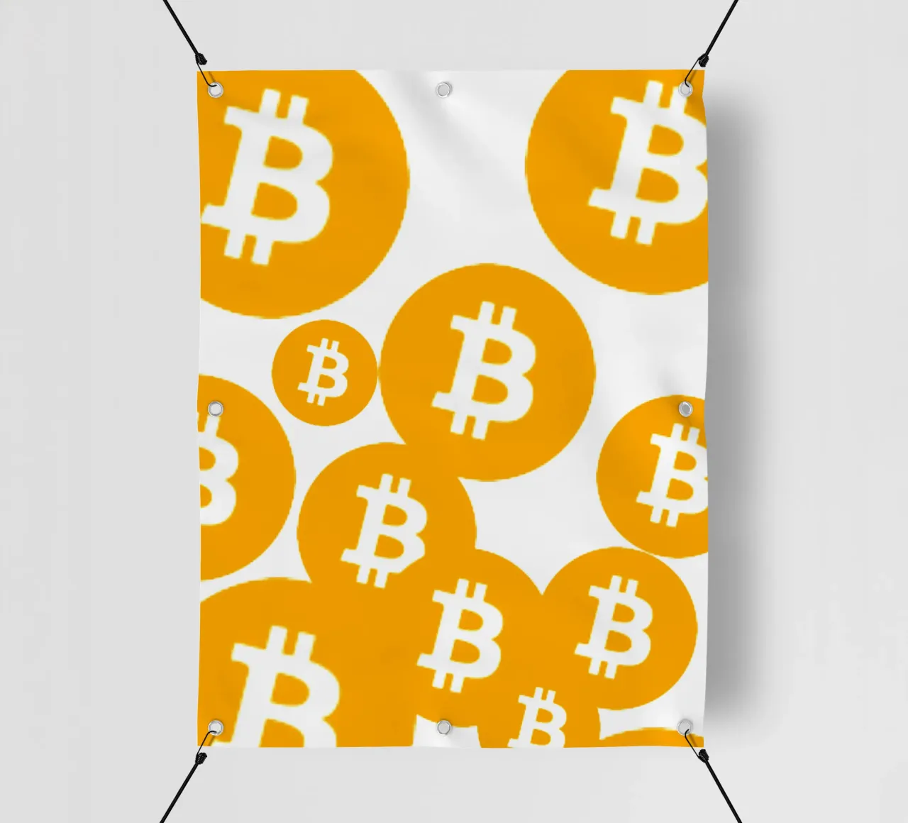 Bitcoin Rain_I pvc-zeil van Crypto_Jungle