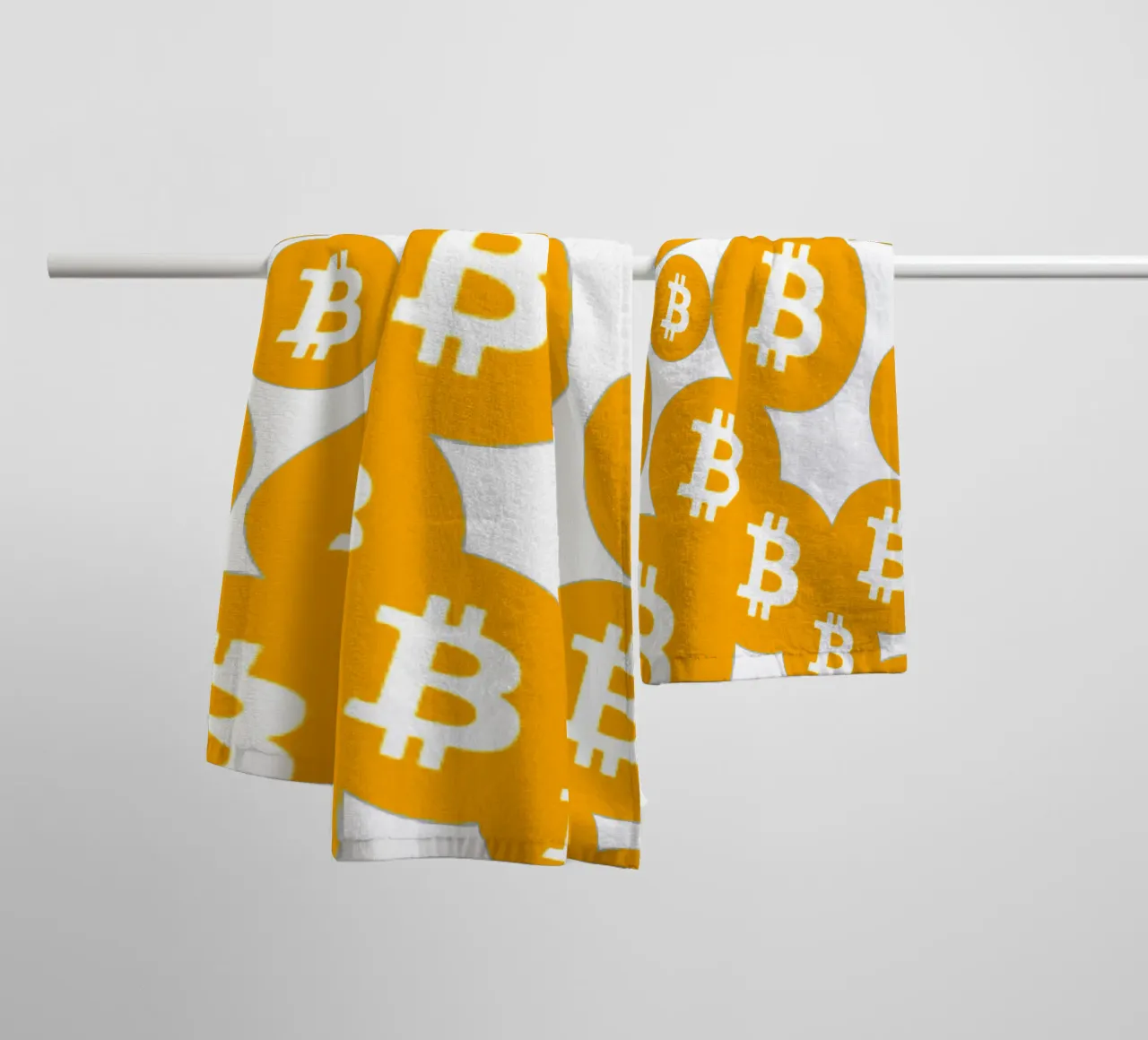 Bitcoin Rain_I asciugamano da bagno da Crypto_Jungle