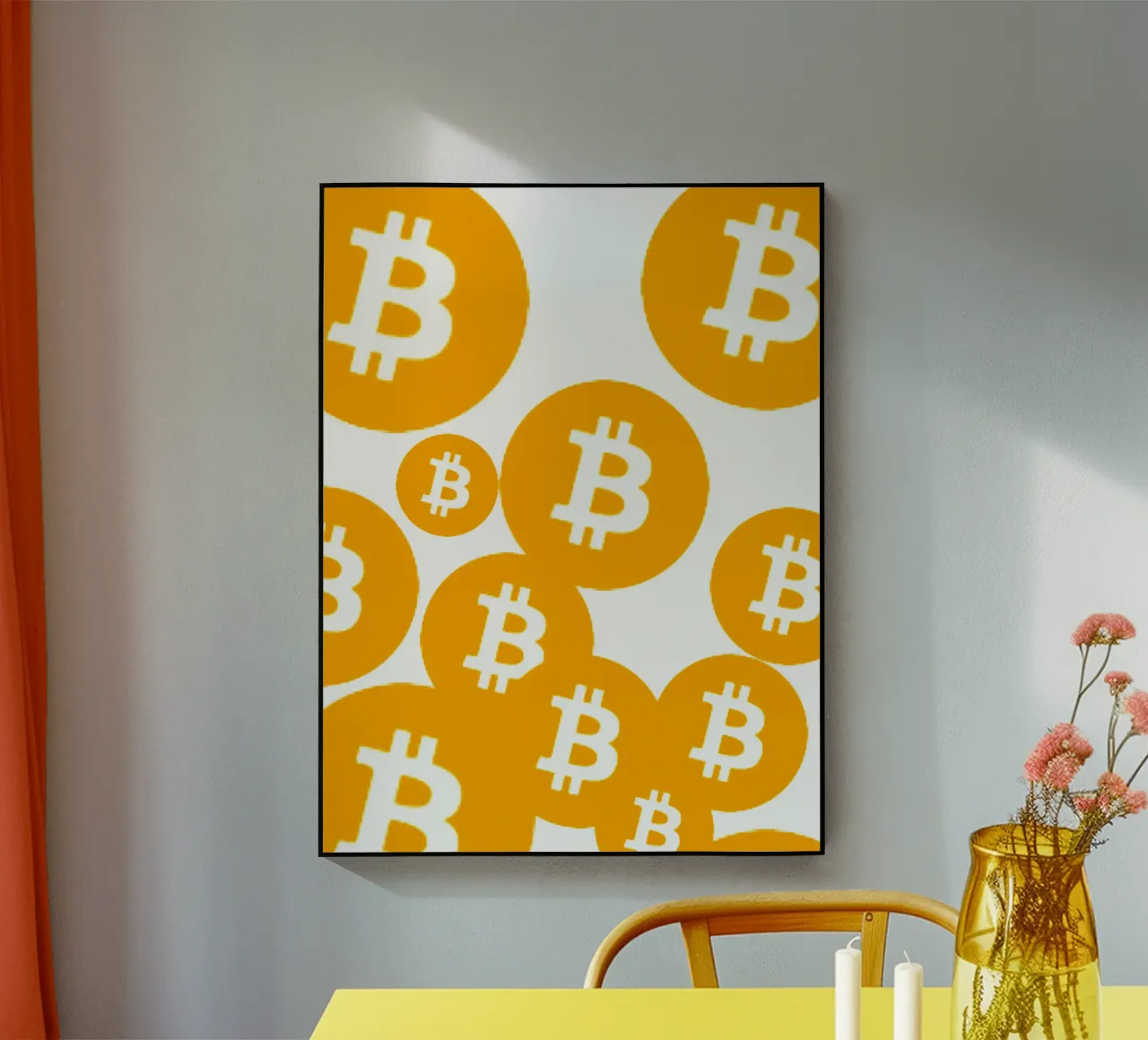 Bitcoin Rain_I plexiglass da Crypto_Jungle