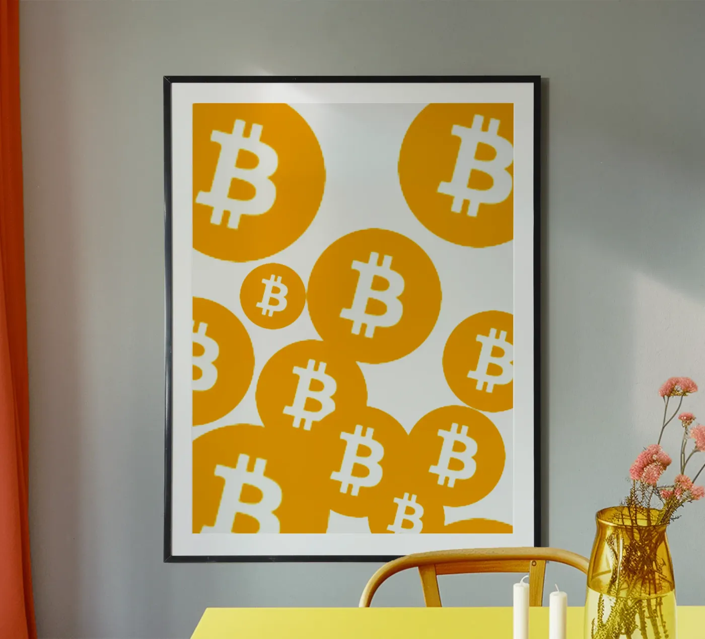 Bitcoin Rain_I poster da Crypto_Jungle
