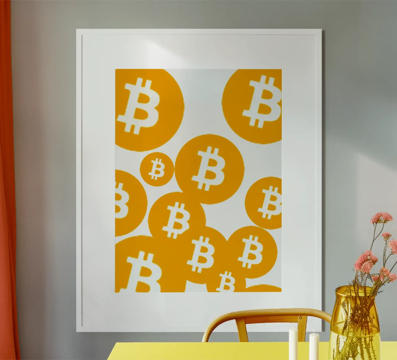 Bitcoin Rain_I carta hahnemühle da Crypto_Jungle