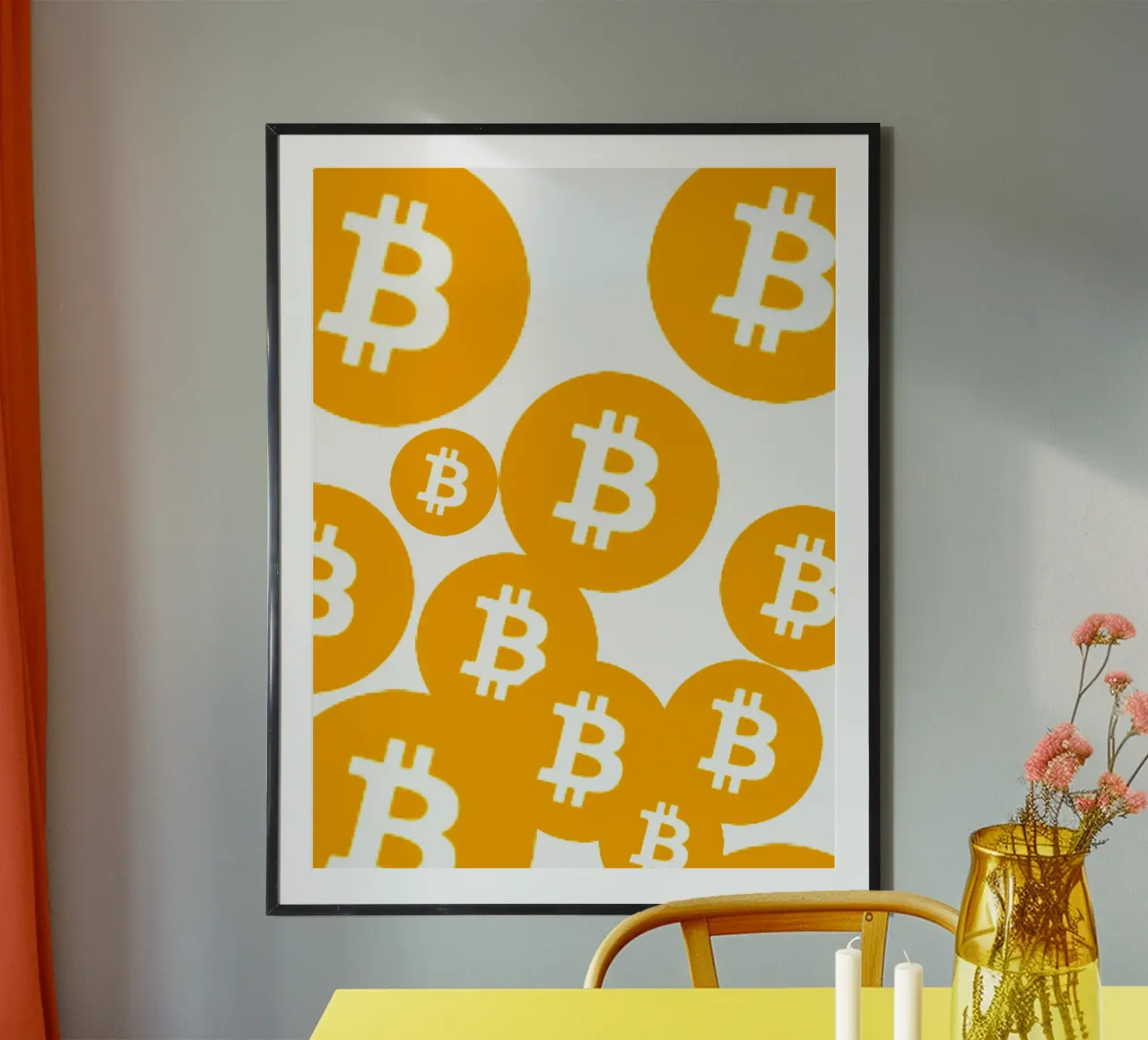 Bitcoin Rain_I carta hahnemühle da Crypto_Jungle