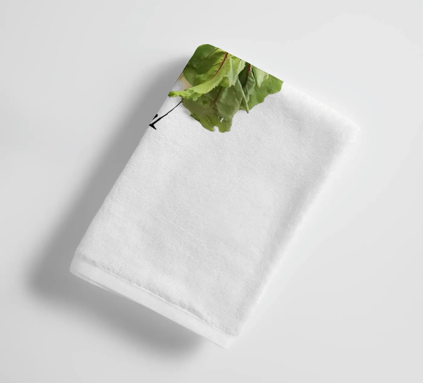 Beet Greens towel by Gretchen Roehrs