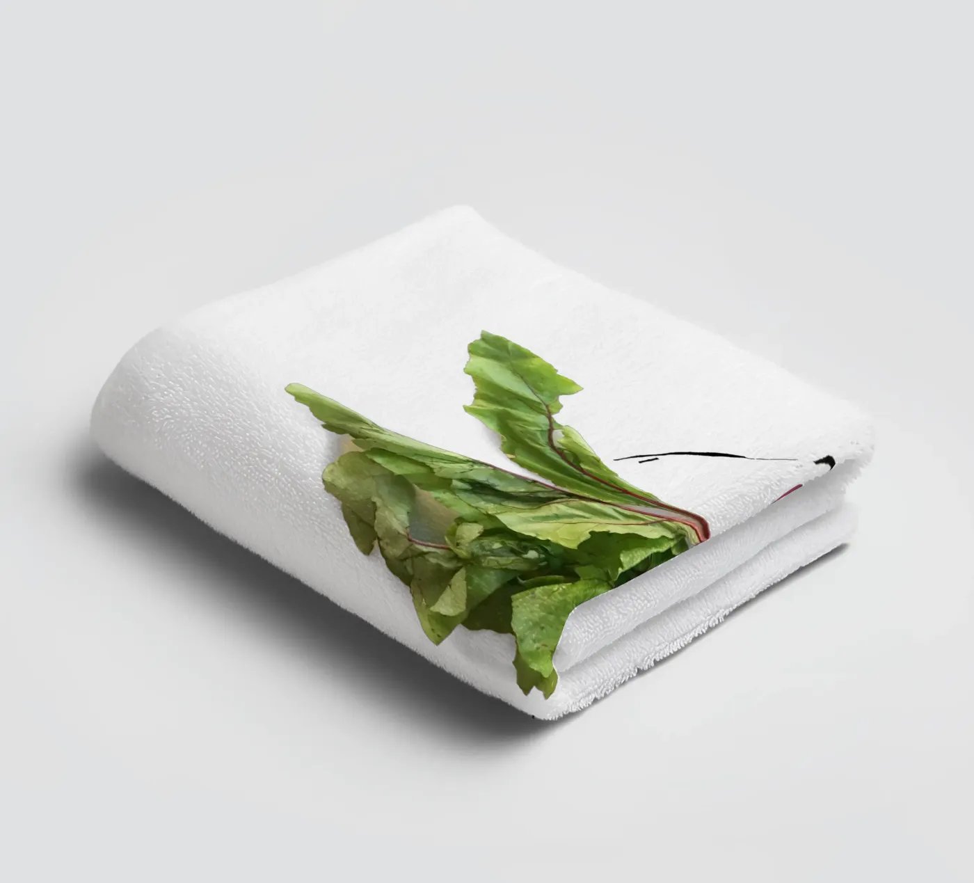 Beet Greens towel by Gretchen Roehrs