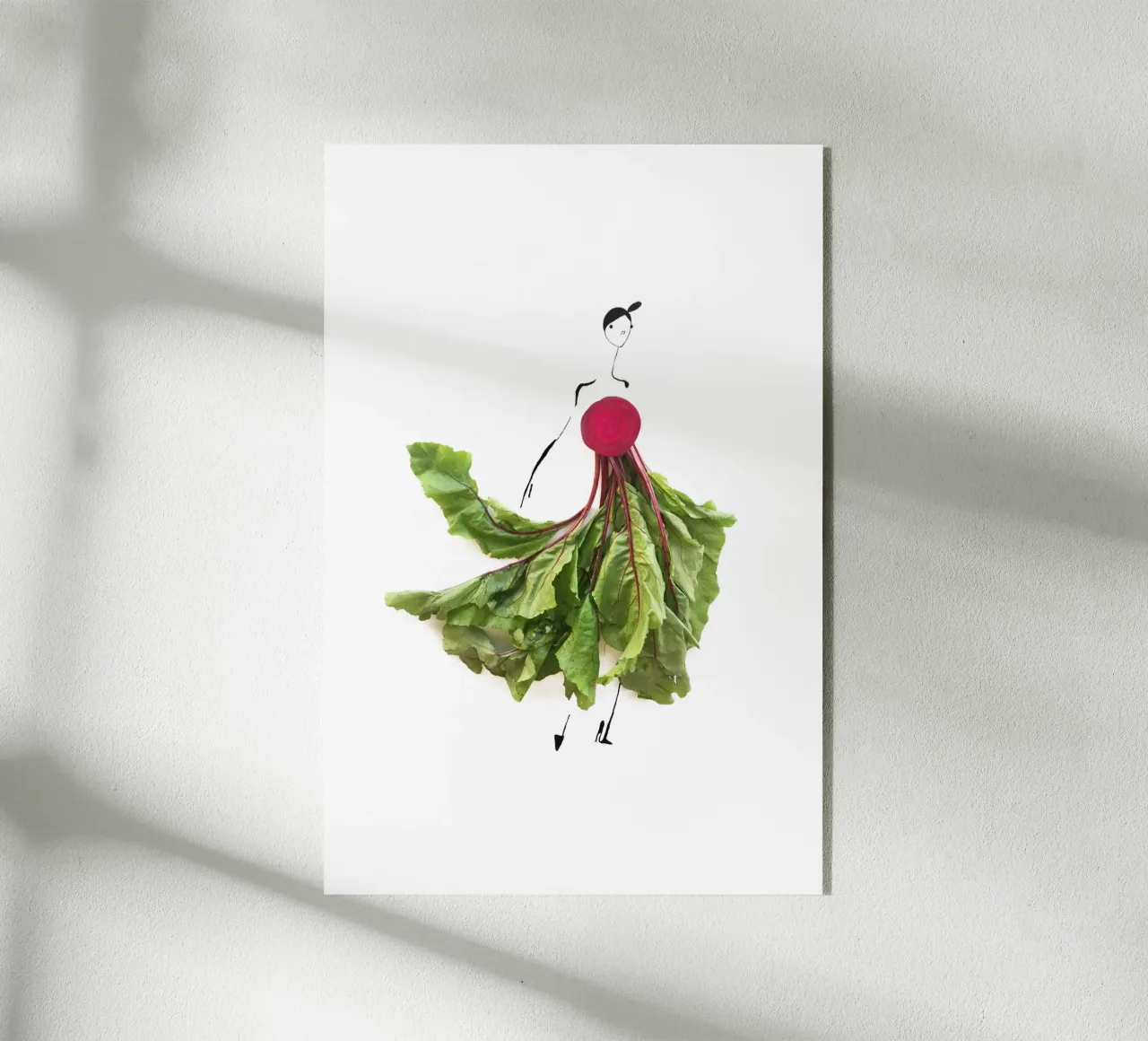 Beet Greens plexiglass da Gretchen Roehrs