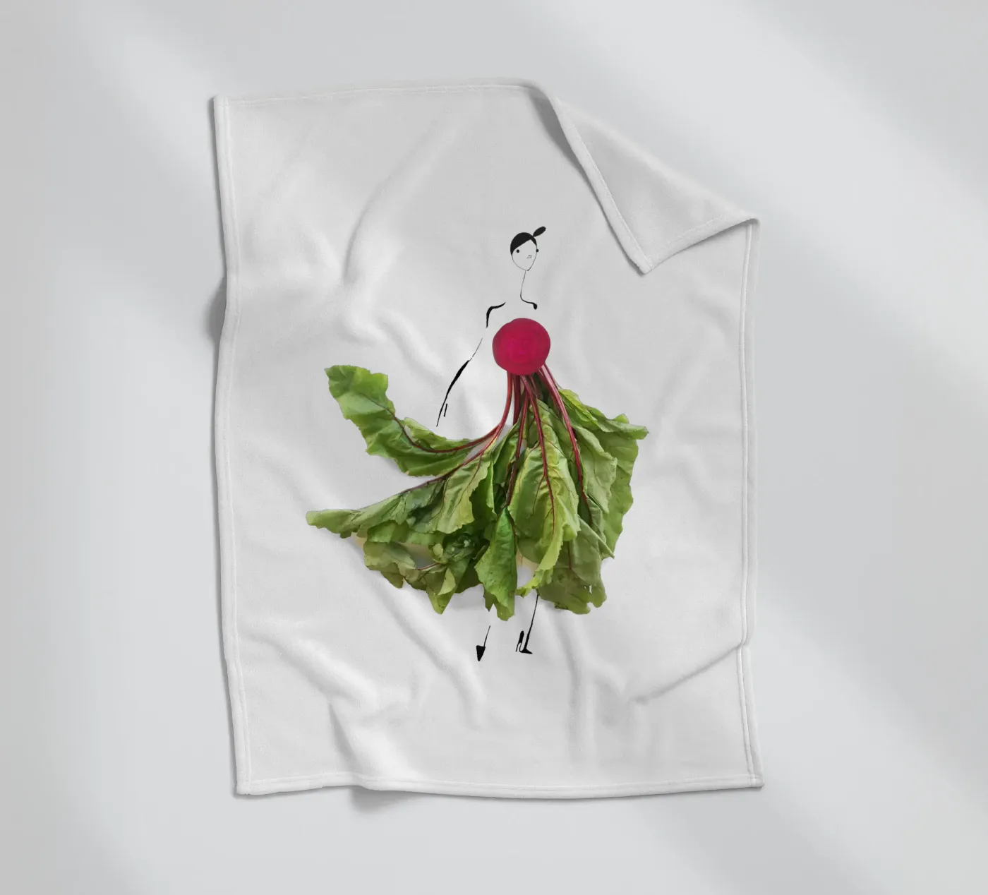 Beet Greens Fleecedecke von Gretchen Roehrs