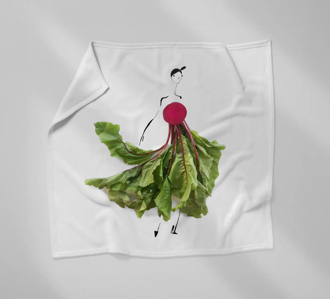 Beet Greens Fleecedecke von Gretchen Roehrs