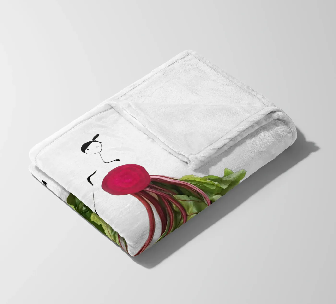 Beet Greens fleecedeken van Gretchen Roehrs